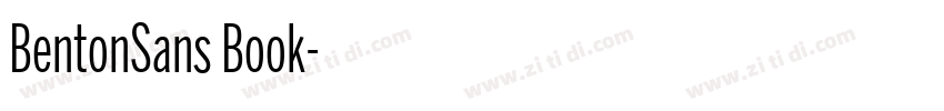 BentonSans Book字体转换